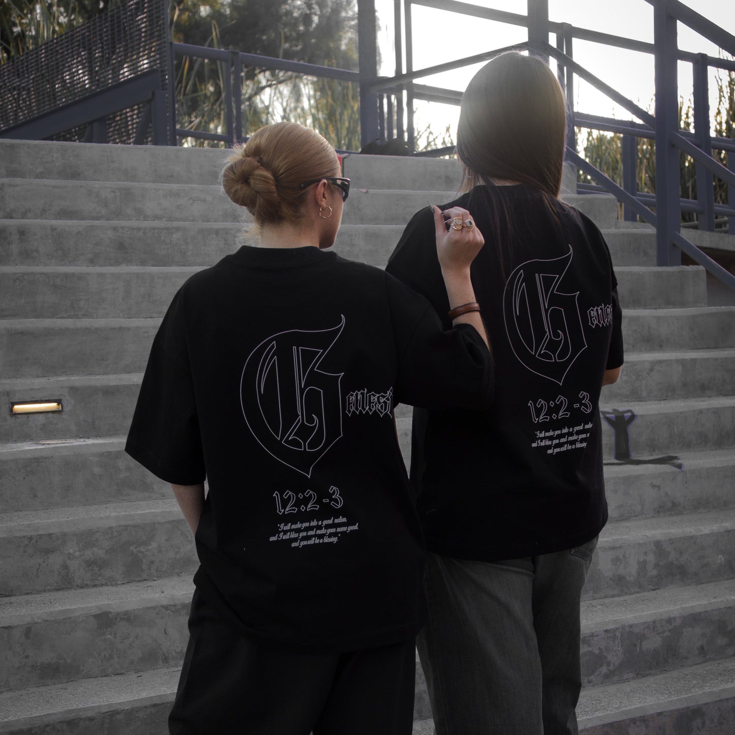 Genesis 12:2-3 Tee Black