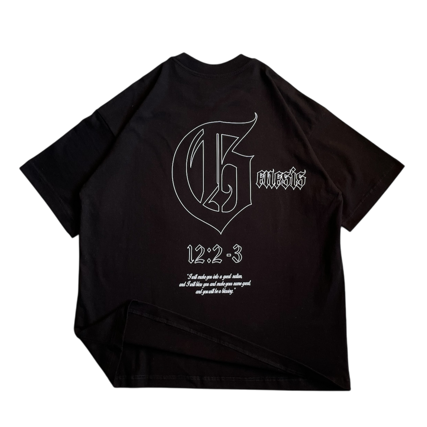 Genesis 12:2-3 Tee Black