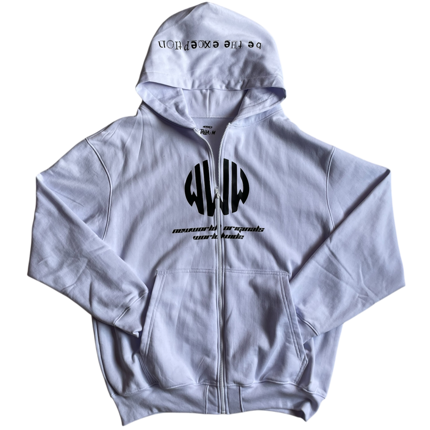 1% Club Hoddie Zipper White