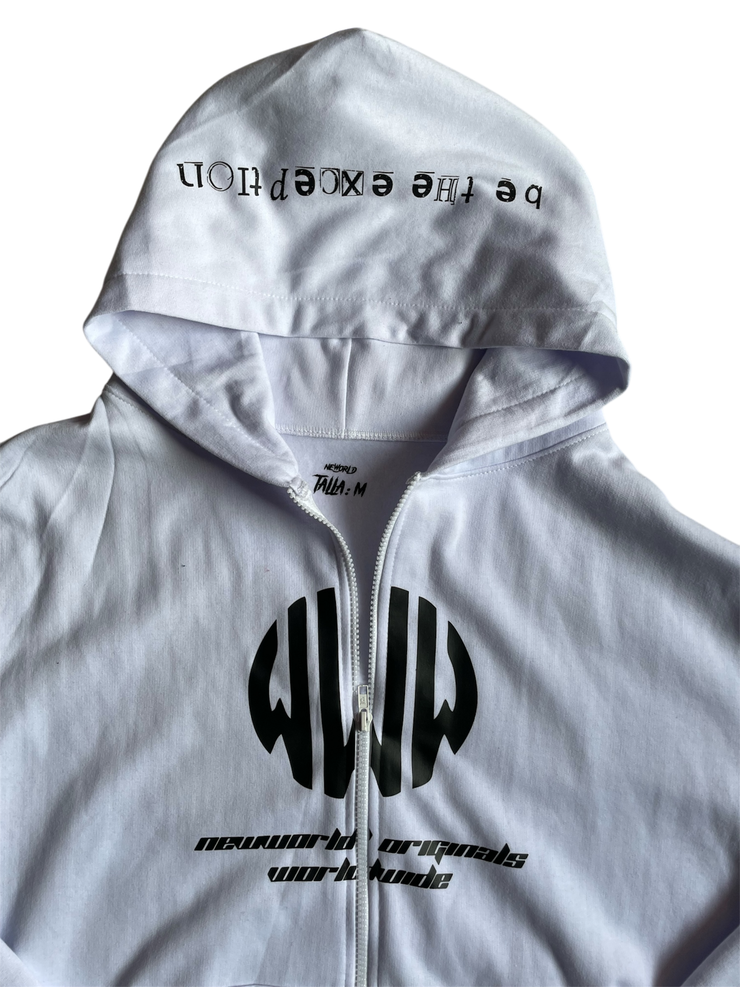 1% Club Hoddie Zipper White