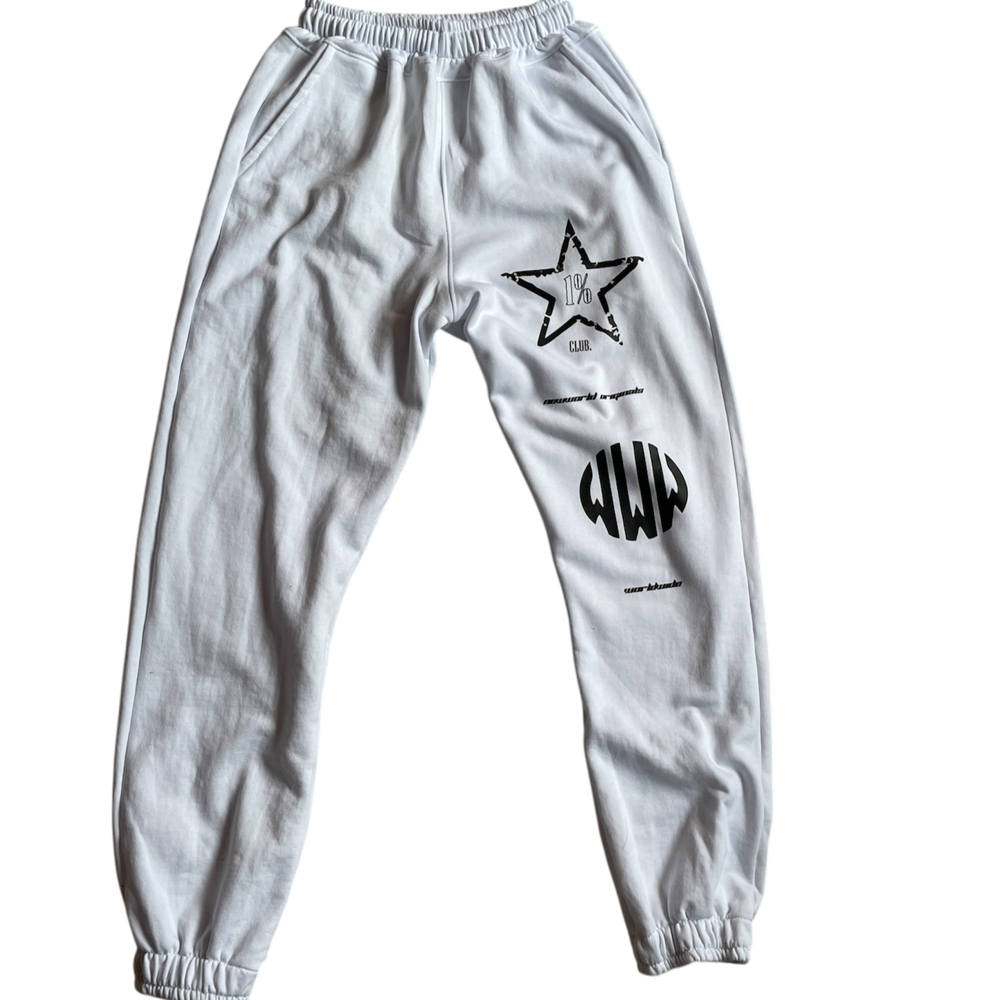 1% Club Jogger White