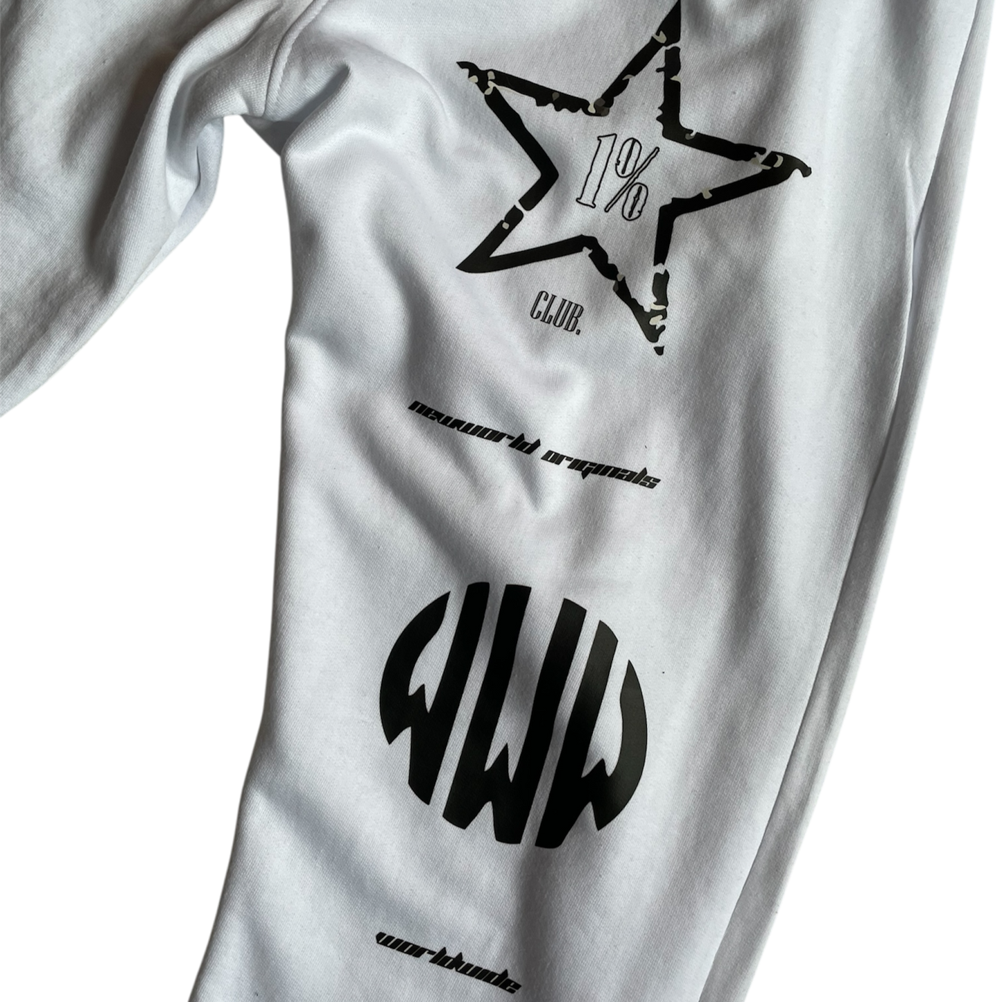 1% Club Jogger White
