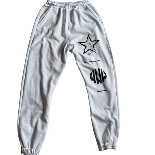 1% Club Jogger White